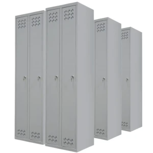 Zestaw szaf ubraniowych pracowniczych BHP MSU-ECO/BASIC 180x50x40 - 4 sztuki