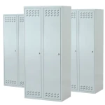 Zestaw szaf BHP pracowniczych dwudrzwiowych z przegrodą 180x80x49 3MSU-ECO - 3 sztuki