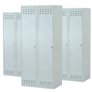 Zestaw szaf BHP pracowniczych dwudrzwiowych z przegrodą 180x80x49 3MSU-ECO - 3 sztuki