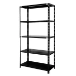 Regał metalowy skręcany BR100 185x100x40 100kg czarny