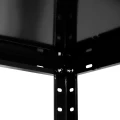 Regał metalowy skręcany BR100 185x100x40 100kg czarny - noga z półką