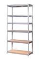 Regał metalowy wciskany RZP220 224x90x40 220kg ocynk HDF 6 półkowy - skos