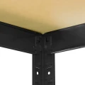 Regal-metalowy-wciskany-P2P-180x90x40-175kg-czarny-HDF-noga-z-polka