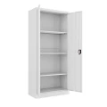 Szafa metalowa na dokumenty 2SDB-S 180x80x40 3 półki szara - otwarta skos.webp