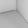 Szafa metalowa gospodarcza z przegrodą i drążkiem 2SDG-S 180x90x45 szara - detal półka 2.webp