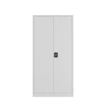 Szafa metalowa gospodarcza z przegrodą i drążkiem 2SDG-S 180x90x45 szara - zamknięta front.webp