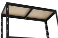 Regał metalowy wciskany P1N 180x90x45 375kg czarny HDF - wspornik