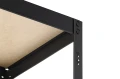 Regał metalowy wciskany P1N 180x90x45 375kg czarny HDF - noga z półką