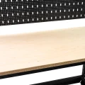 Stół warsztatowy Mega-Met ze ścianką na narzędzia 80x120x60 - tablica i blat