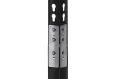 Regał metalowy narożny wciskany P1N 180x80x80x45 375kg czarny HDF - łącznik nóg