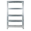 Regał metalowy wciskany Mega-Met 200x120x50 300kg 5 półek krata - front