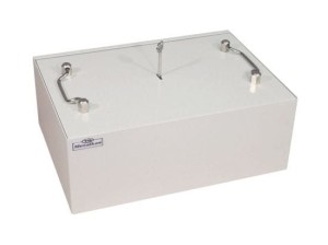 Kasetka metalowa 1BP kl. S1 z zamkiem kluczowym szara