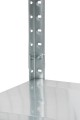 Regał metalowy skręcany 6 półek BR24 200x120x50 100kg ocynk - noga z półką