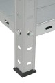 Regał metalowy skręcany 6 półek BR24 200x120x50 100kg ocynk - noga ze stopką