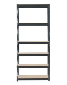 Regał metalowy skręcany STABIL 225x90x40 200kg grafit HDF