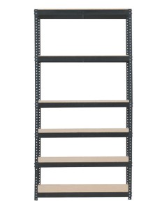 Regał metalowy skręcany STABIL 225x120x60 200kg grafit MDF