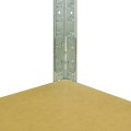 Regał metalowy wciskany BEST 180x80x40 175kg ocynk HDF - noga z półką