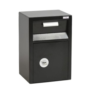 Sejf depozytowy 2DEPE z zamkiem kluczowym czarny