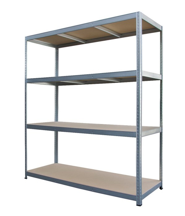 Regał metalowy wciskany R250XXL 180x160x60 250kg ocynk HDF - skos