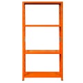 Regał metalowy wciskany BR-WW 150x75x30 50kg pomarańczowy - front