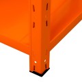 Regał metalowy wciskany BR-WW 150x75x30 50kg pomarańczowy - noga ze stopką