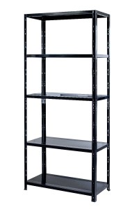 Regał metalowy wciskany BR-WW 180x90x40 65kg czarny