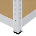 Regał metalowy wciskany BUTTERFLY 179x90x45 175kg biały TÜV HDF - noga