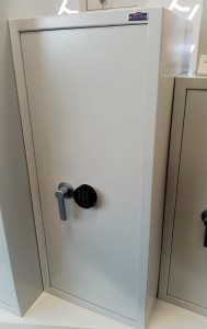 Sejf 10MHL kl. S1 z zamkiem elektronicznym szary 