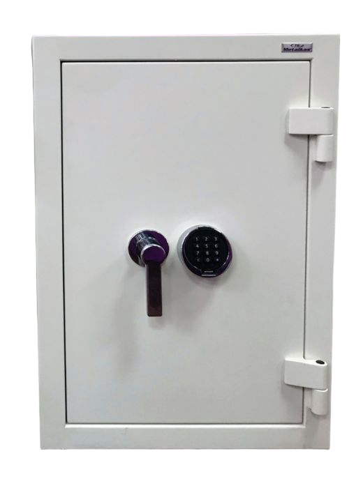 Kasa pancerna 2SP kl. II z zamkiem elektronicznym szara