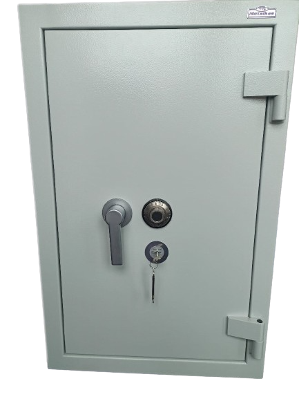 Sejf 6GB kl. I z dwoma zamkami - szyfrowym mechanicznym i kluczowym szary