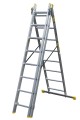Drabina aluminiowa Bayersystem BS-DW 3x8 - rozstawiona na literę A