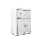 Sejf depozytowy 2DEPE kl. S1 z zamkiem kluczowym szary 