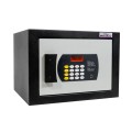 Sejf hotelowy 2HLS-BASIC z zamkiem elektronicznym czarno-srebrny - skos