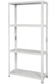 Regał metalowy wciskany BR-WW 150x75x30 50kg biały TÜV 4 półki - skos