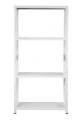 Regał metalowy wciskany BR-WW 150x75x30 50kg biały TÜV - 4 półki - front
