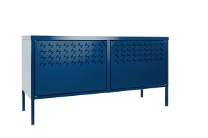 Komoda metalowa industrialna mała MSS 53x118x40 granatowa