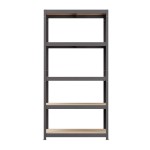 Regał metalowy wciskany R265 180x90x45 265kg grafit HDF