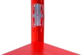 Regał metalowy wciskany BR-WW 150x75x30 50kg czerwony TÜV - łącznik nóg