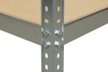 Regał metalowy skręcany STABIL 6 półek 225x90x40 200kg ocynk MDF - noga o profilu skręcanym