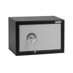 Sejf 1SHO z zamkiem kluczowym czarno-srebrny 