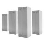Zestaw szaf ubraniowych pracowniczych 2MSU ECO MTD 180x60x49 - 4 sztuki
