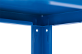 Regał metalowy wciskany BR-WW 150x75x30 50kg niebieski TÜV - noga z półką