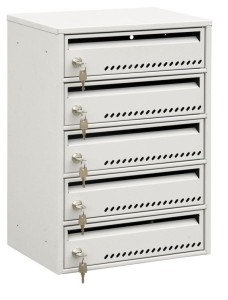 Skrzynka pocztowa na listy do bloku 5-skrytkowa 4SMC4