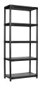 Regał plastikowy wciskany BASIC PLAST PLUS 185x100x40 60kg - skos - 5 półek
