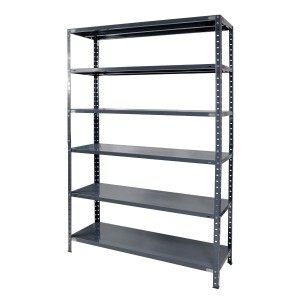 Regał metalowy skręcany BR65 200x100x50 65kg szary TÜV 