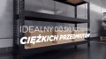 Regał metalowy wciskany Mega-Met 180x200x60 300kg 4 półki HDF  - duża nośność