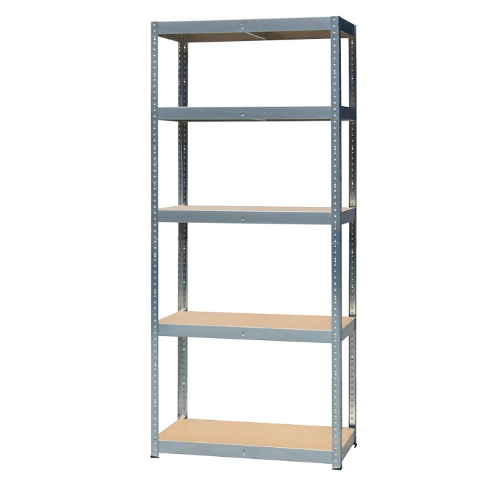 Regał metalowy wciskany R175 179x90x40 175kg ocynk HDF - skos