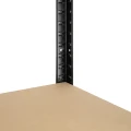 Regał metalowy wciskany P2P 180x40x40 175kg czarny MDF 5 półek - noga i półka