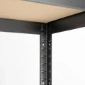 Regał metalowy wciskany P2P 180x40x40 175kg czarny MDF 5 półek - noga i półka